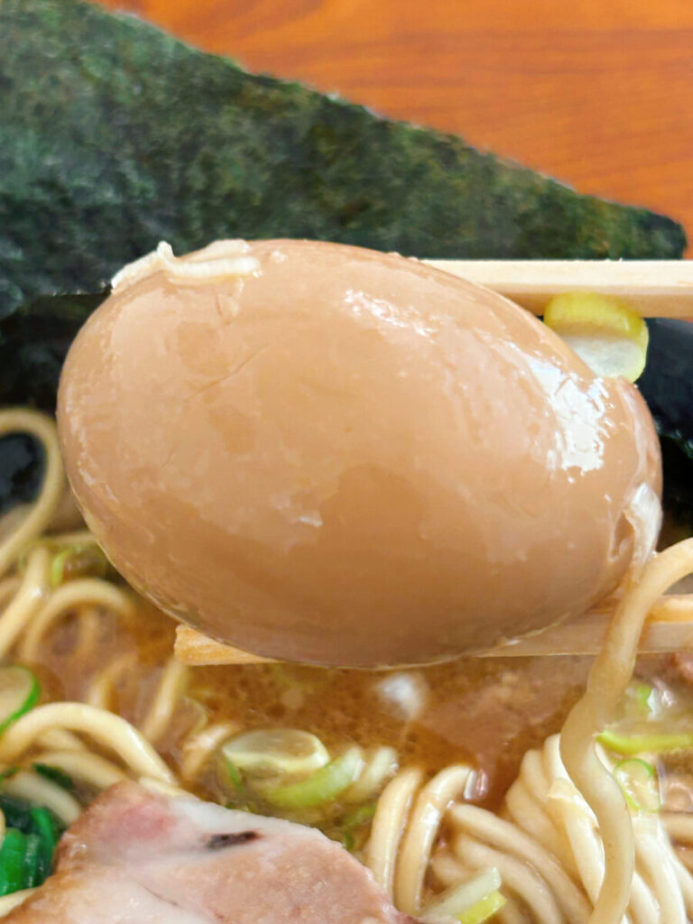 お食事処あおやま あんきん麺煮卵