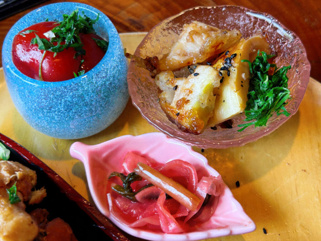 あんてぃーくCafé中の蔵メニュー 寝かせ玄米ランチ
