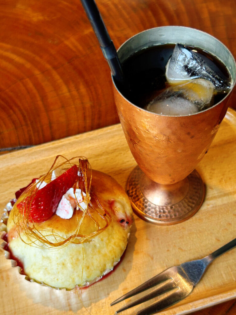 あんてぃーくCafé中の蔵メニュー 寝かせ玄米ランチ デザート