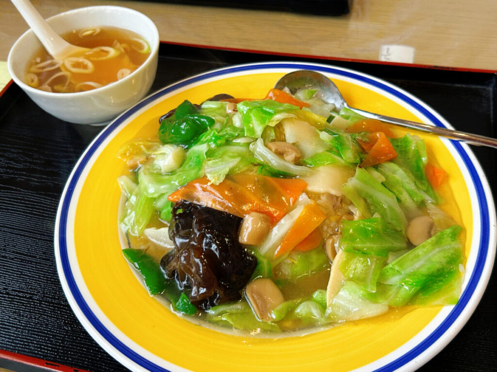 ラーメン関さん 餡かけチャーハン写真