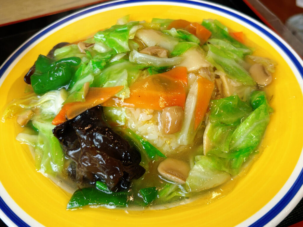 ラーメン関さん 餡かけチャーハン写真