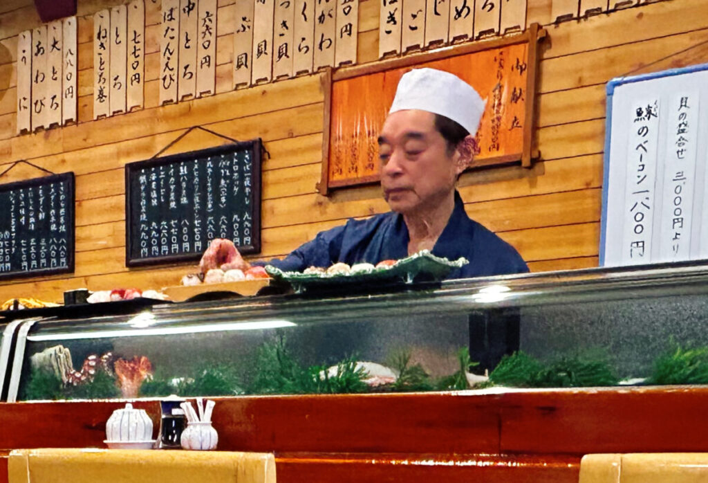 亀鶴寿司 店主　写真

