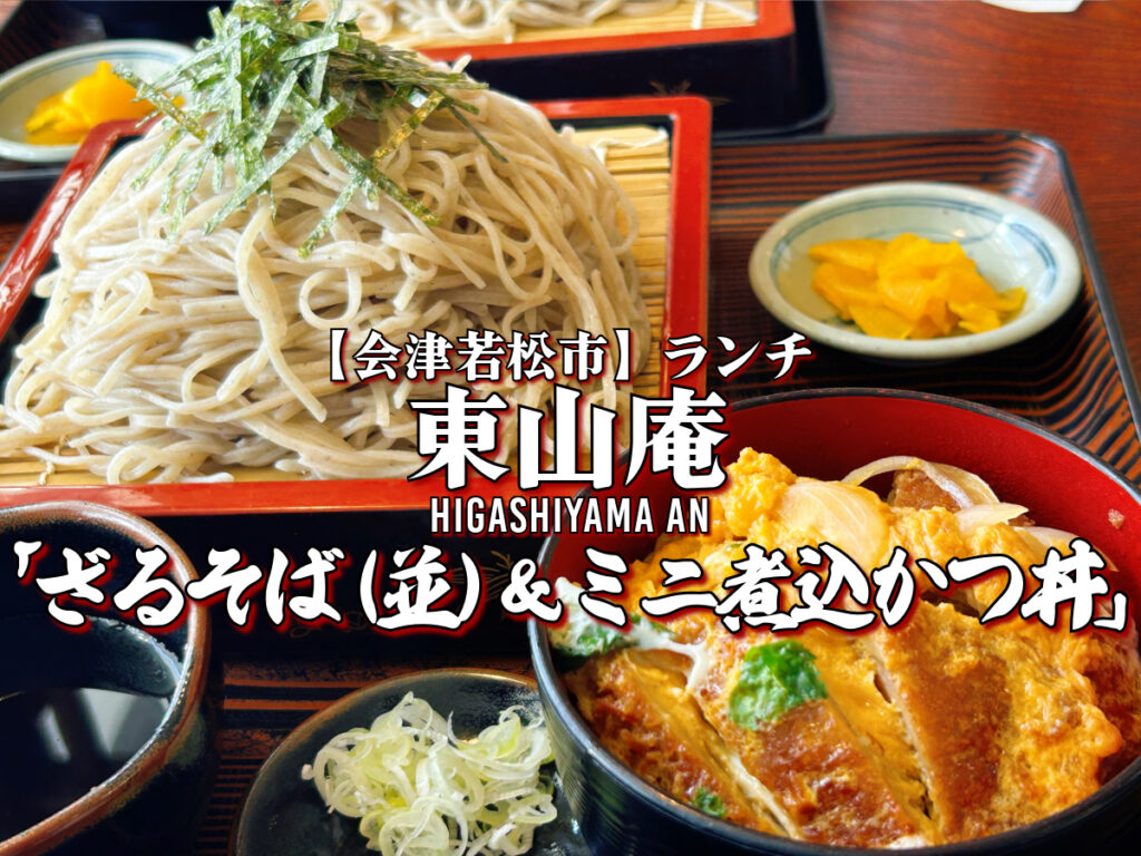 東山庵 ざるそば（並）＆ミニ煮込かつ丼セット