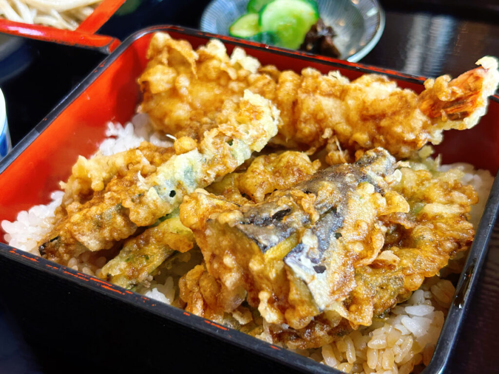 手打ちそばうどん徳一 ミニ天重セット