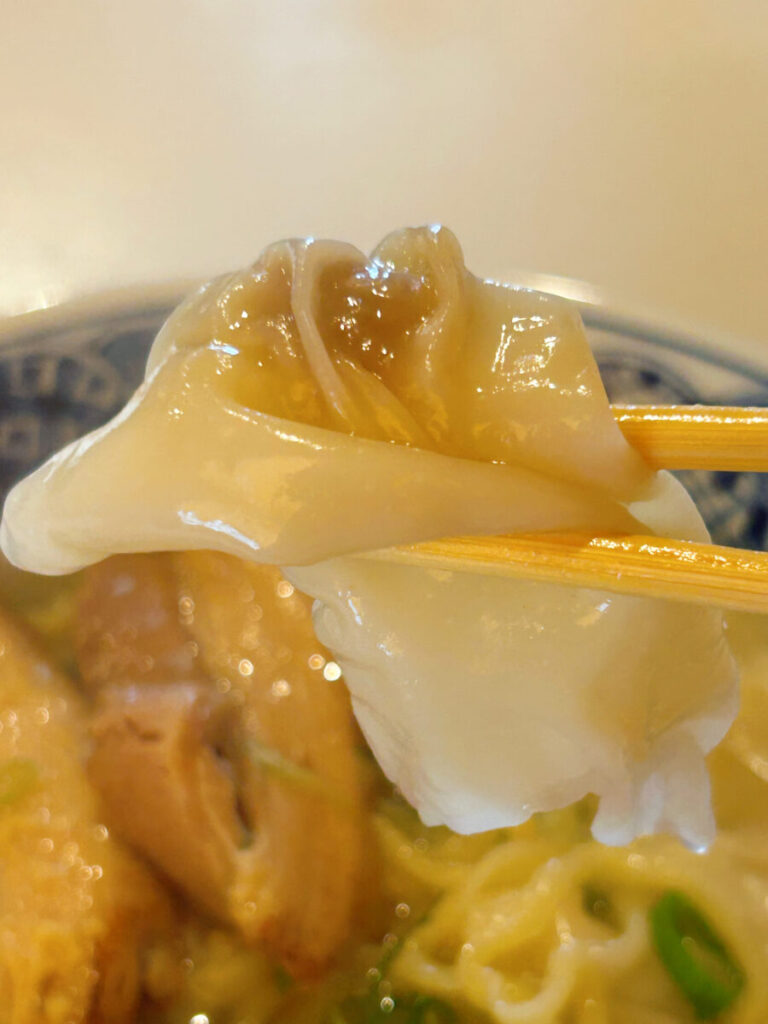 喜多方 満喜 塩ワンタン麺大盛