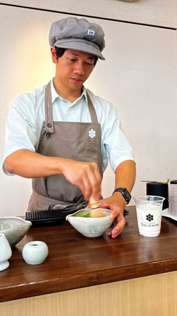 お茶＆ジェラート Souemon アイス抹茶ラテ