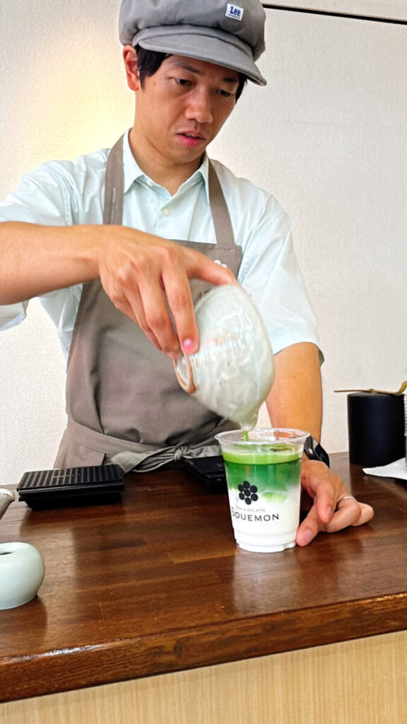 お茶＆ジェラート Souemon アイス抹茶ラテ
