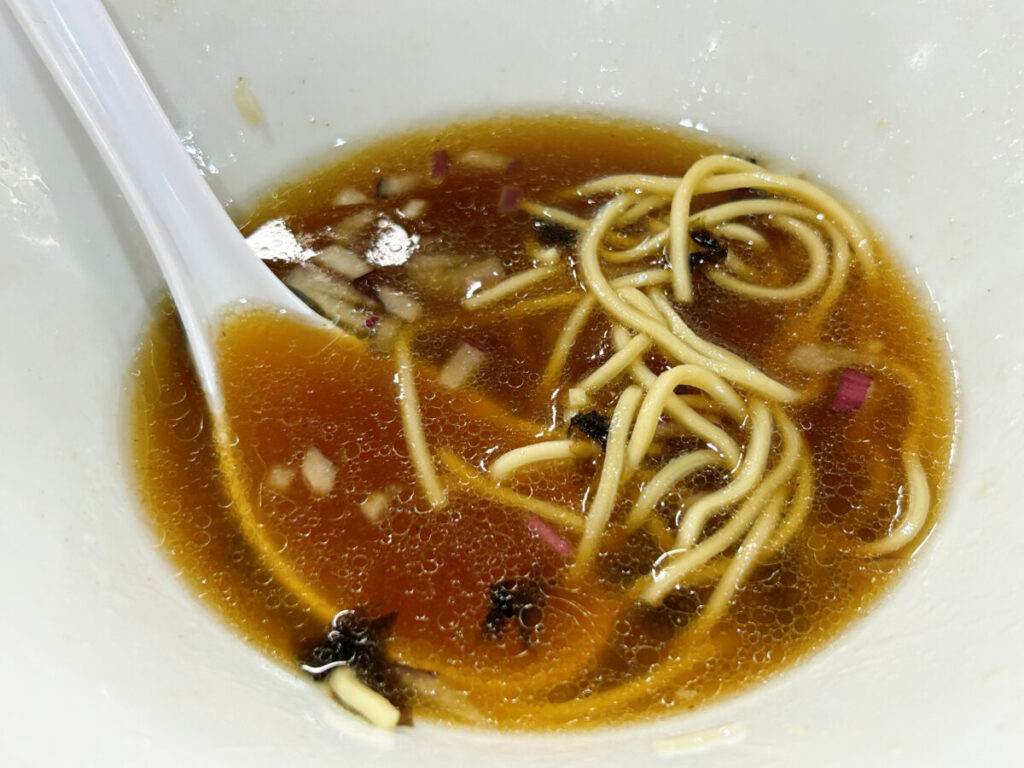 彩麺 春日遅遅 純煮干&和え玉にぼし(ハーフ)