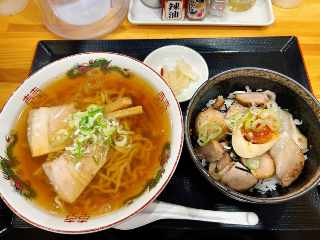 らぁ麺 まえ田 炙りチャーシュー丼セット