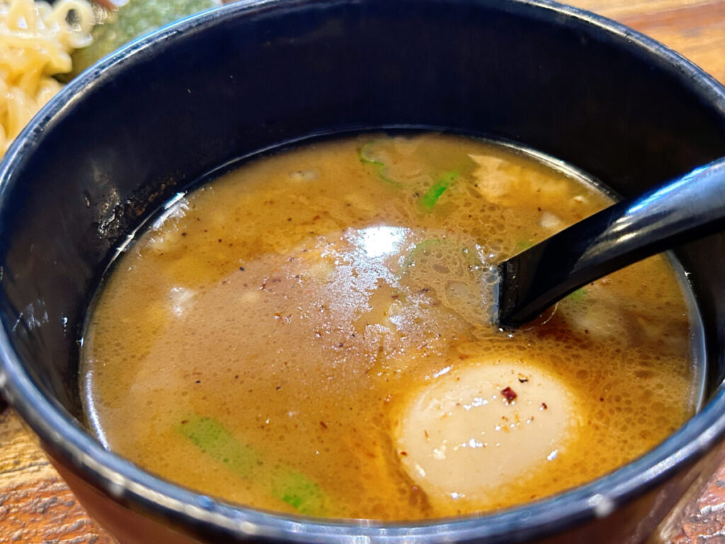 空山NEO 七日町店 つけそば大盛り 濃厚魚介スープ