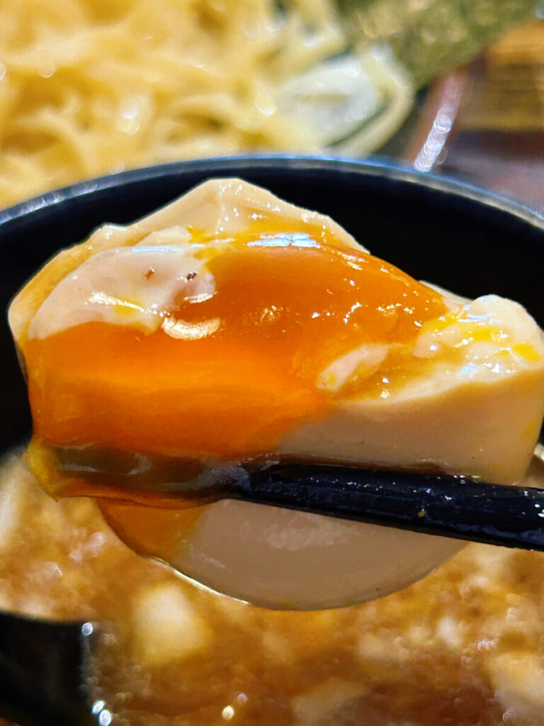 空山NEO 七日町店 つけそば大盛り 煮卵