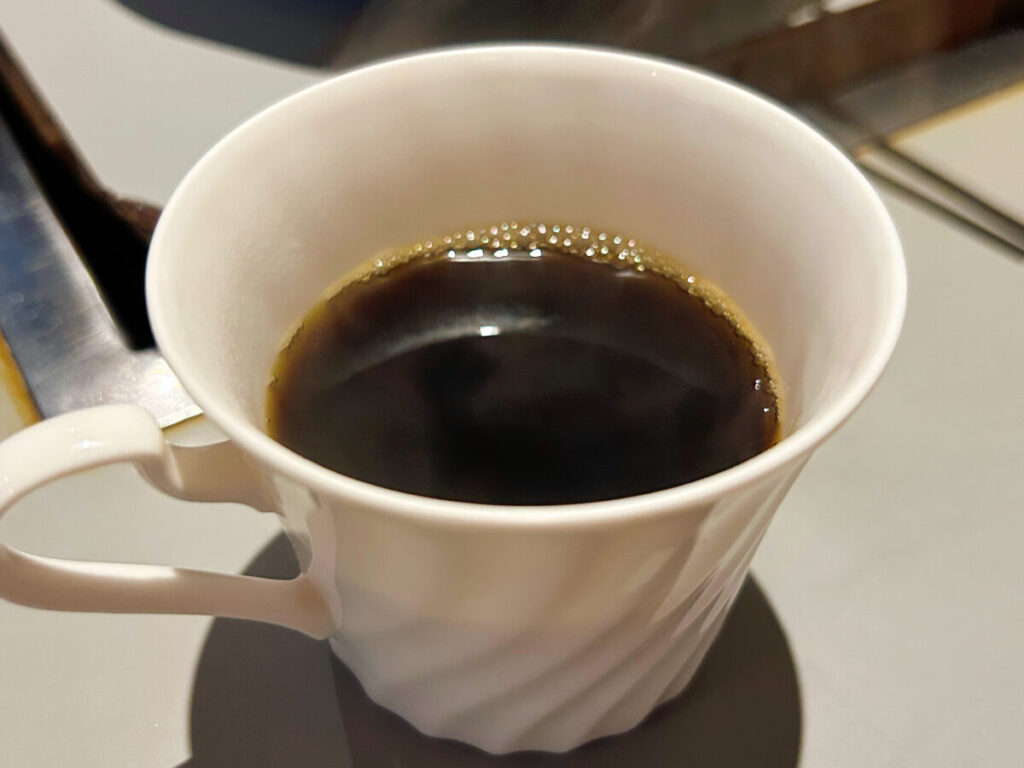 焼きや お好み焼きランチ 食後のコーヒー
