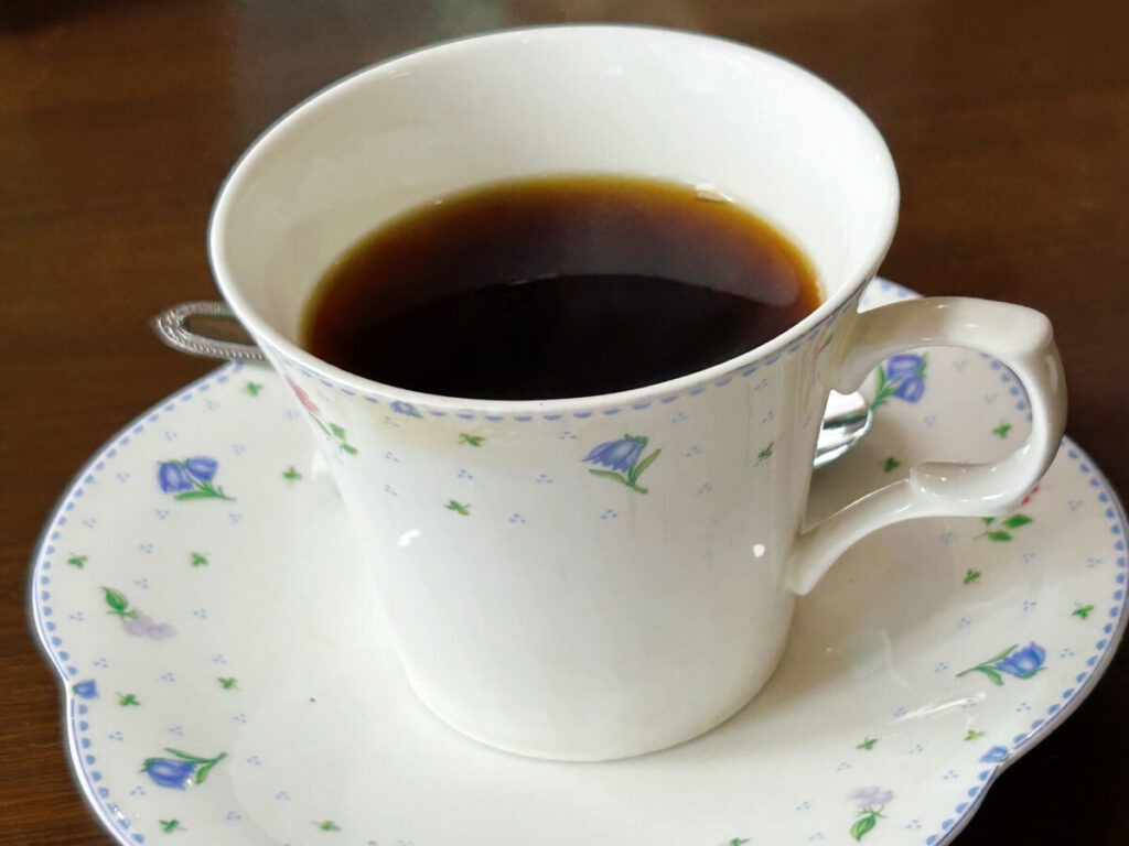 喫茶&軽食カンタンド ハンバーグセット 食後の自家焙煎コーヒー