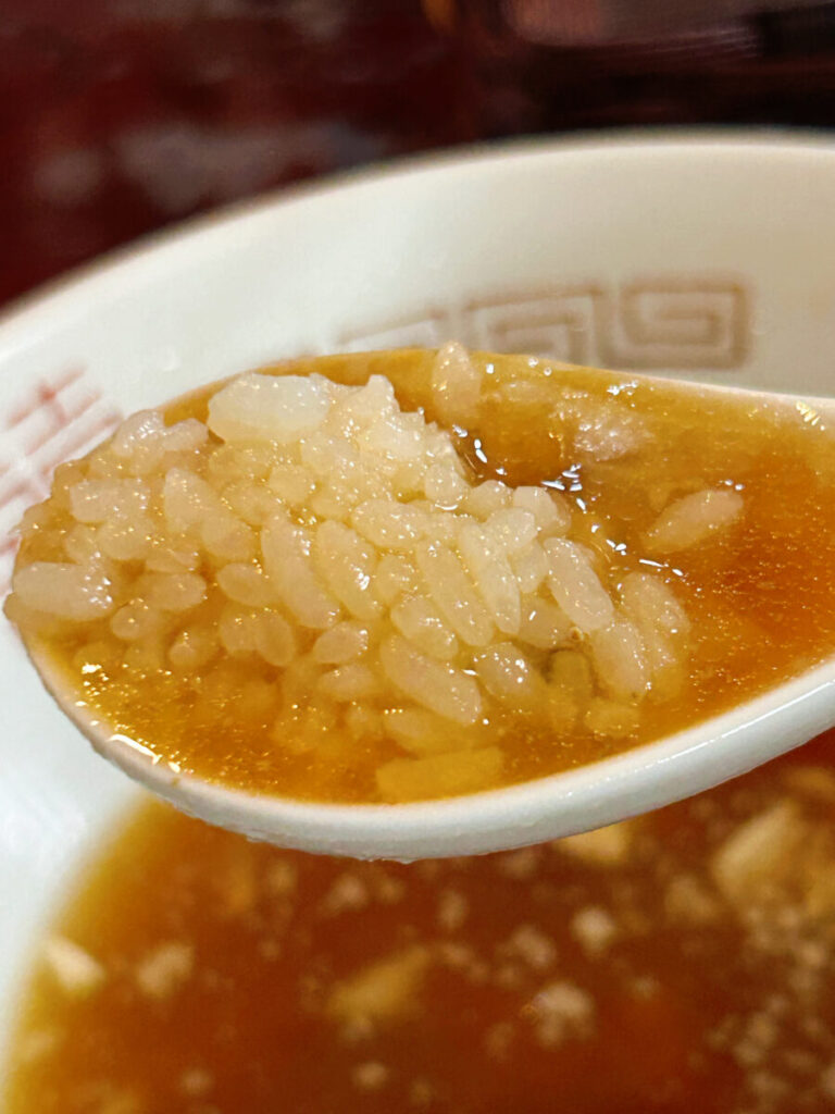 めん処 縁 限定しょう油ラーメン ライス 写真