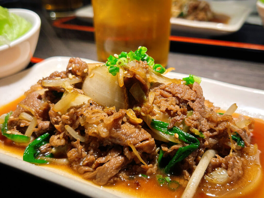 牛ぞう ランチ 牛カルビ焼き定食