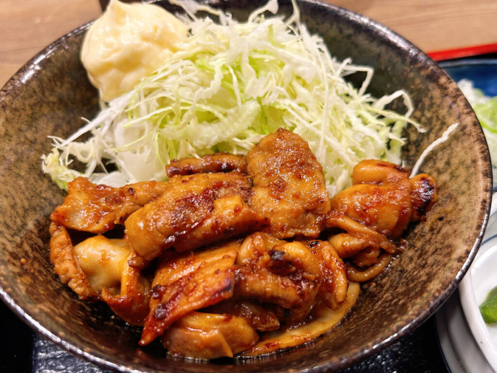 もつ煮の寿 ダブル定食(もつ焼き&もつカレー)&ご飯大盛