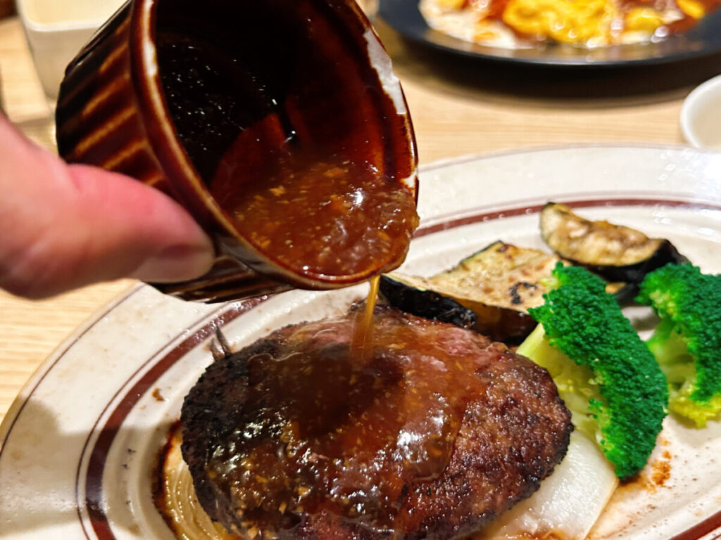 grill&Italian Falo'会津若松店 ファロ ランチ 牛100%自家製ハンバーグ UMAMIソース