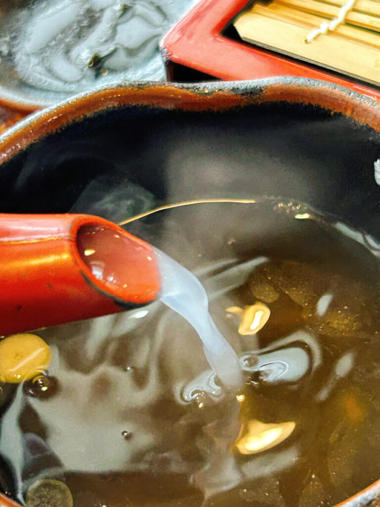 東山庵 ざるそば（並）＆ミニえび天丼 そば湯
