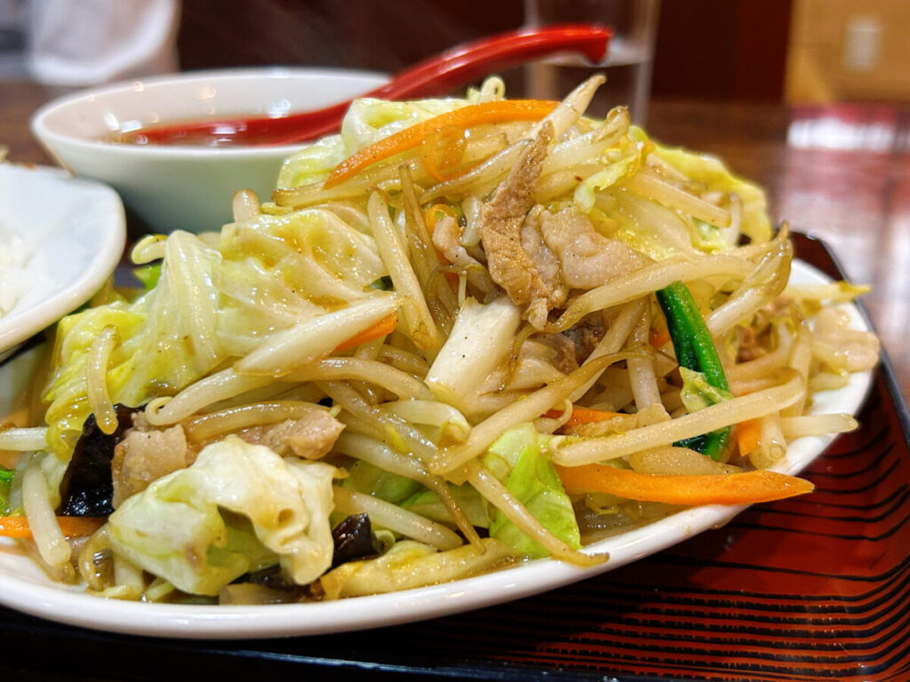 南京飯店 中央店 野菜炒めセット