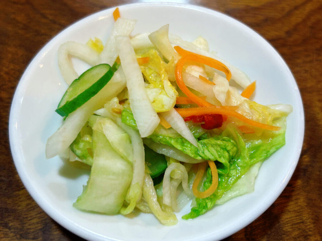 南京飯店 中央店 野菜炒めセット