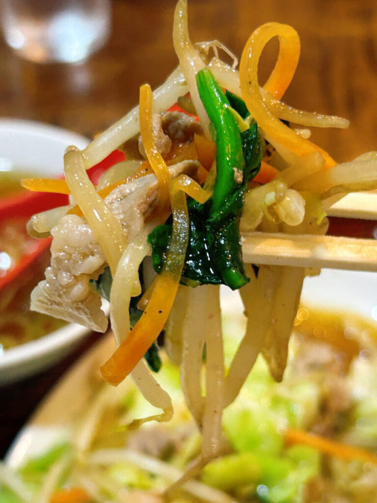 南京飯店 中央店 野菜炒めセット