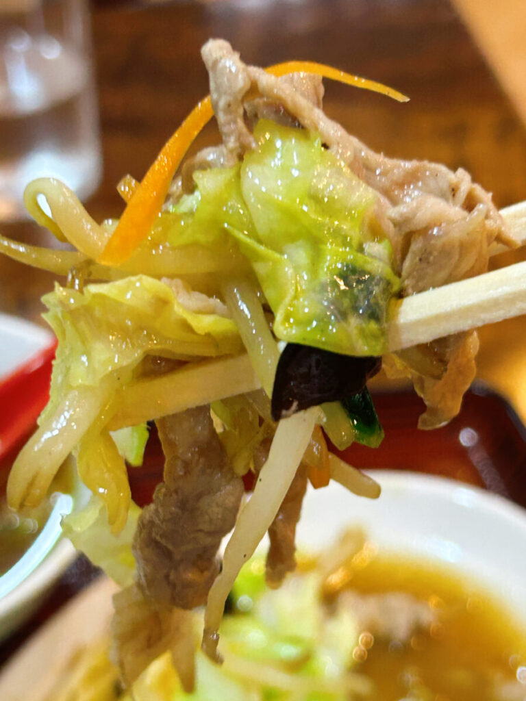 南京飯店 中央店 野菜炒めセット