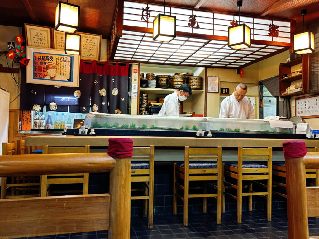 亀井鮨 店内の様子
