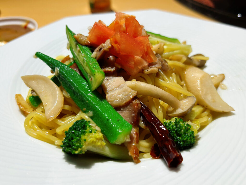 和イタリアン 菜EN パスタ ペペロンチーノ