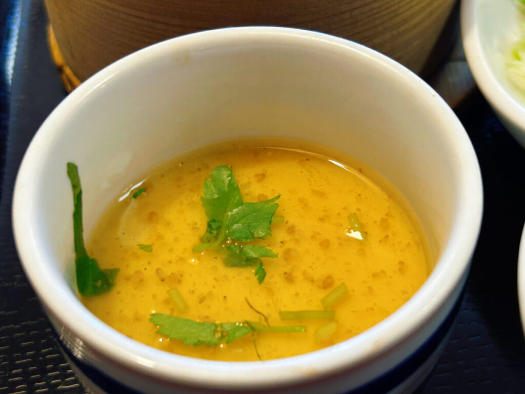 会津迎賓館 寿し万 こわっぱ定食 茶碗蒸し