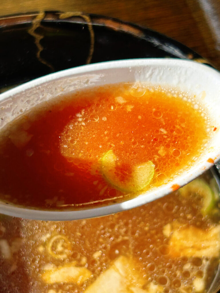 こだわり支那そば 大笑家 つけ麺2玉 味変 辛みそ