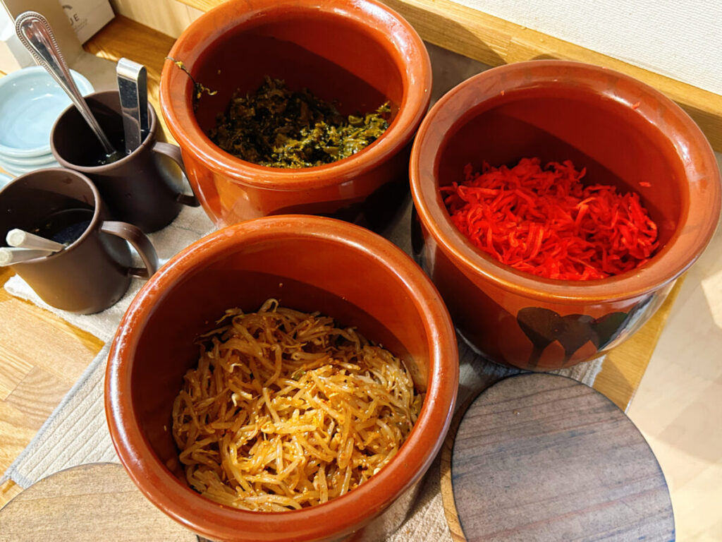 お食事処あおやま とんこつらーめん専用 薬味 紅生姜 辛もやし 高菜