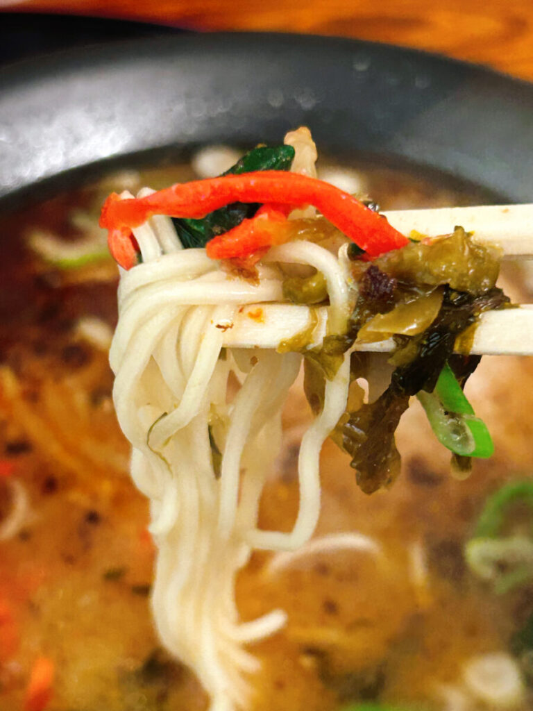 お食事処あおやま とんこつ黒らーめん＆ミニステーキ丼セット