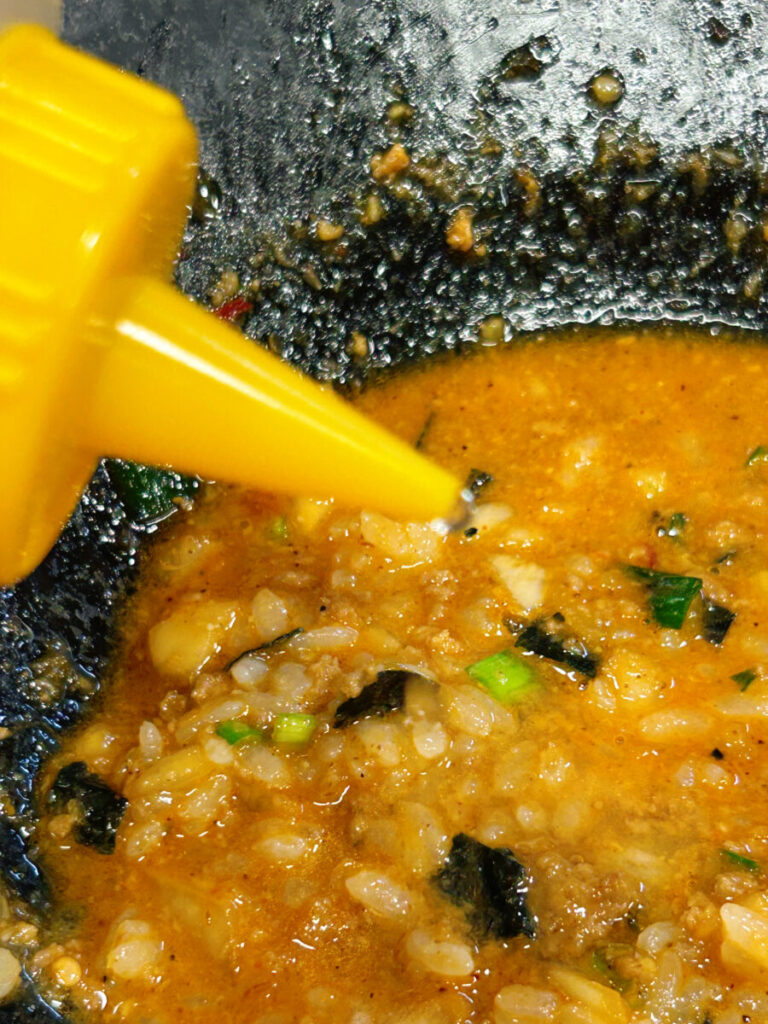 こうみ家 台湾まぜそば 昆布酢 追い飯