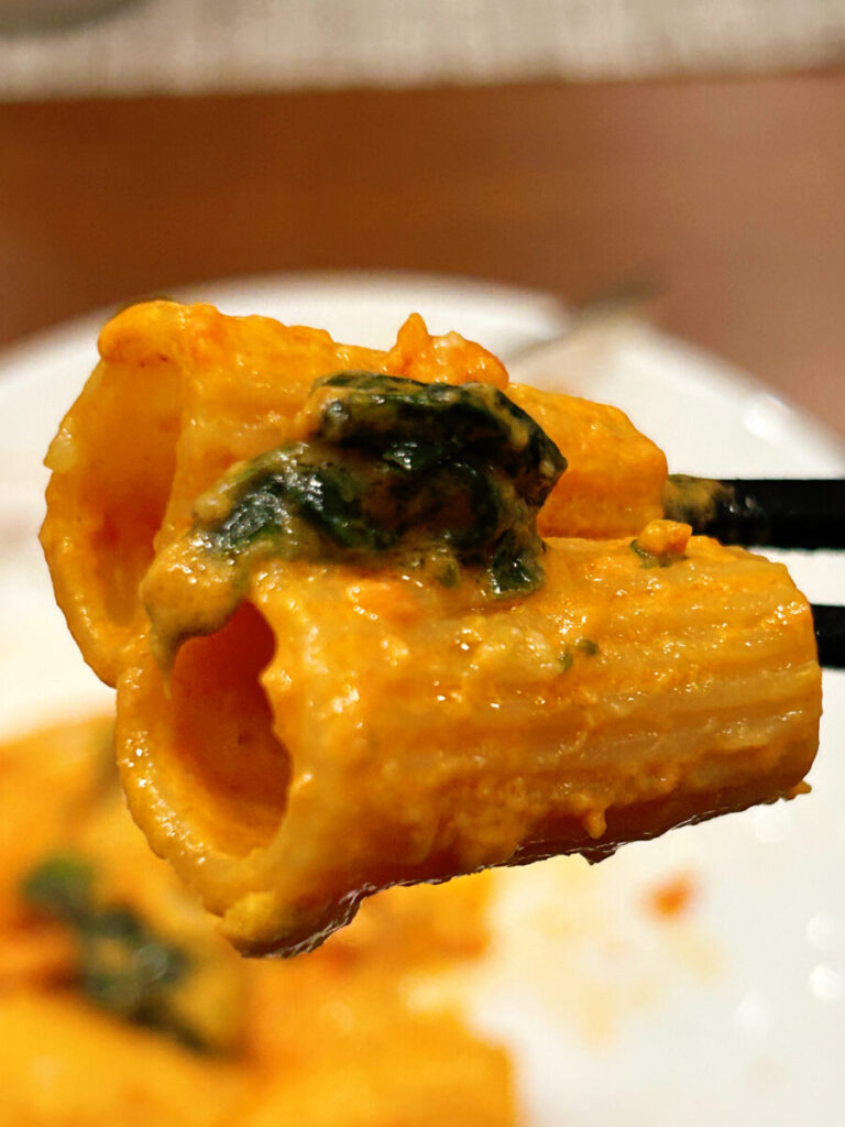 レストラン ラ レゾン （Restaurant la Raison）ディナー 飲み放題コース リガトーニのトマトクリームパスタ