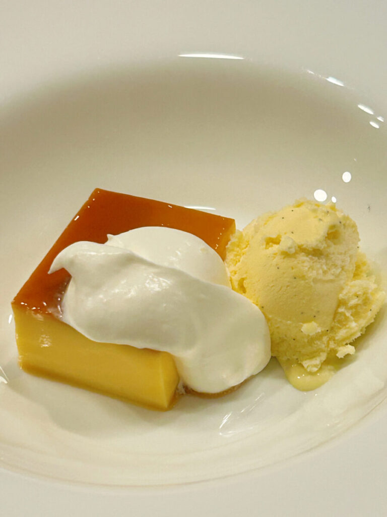 レストラン ラ レゾン （Restaurant la Raison）ディナー 飲み放題コース キャラメルプリン＆バニラアイス