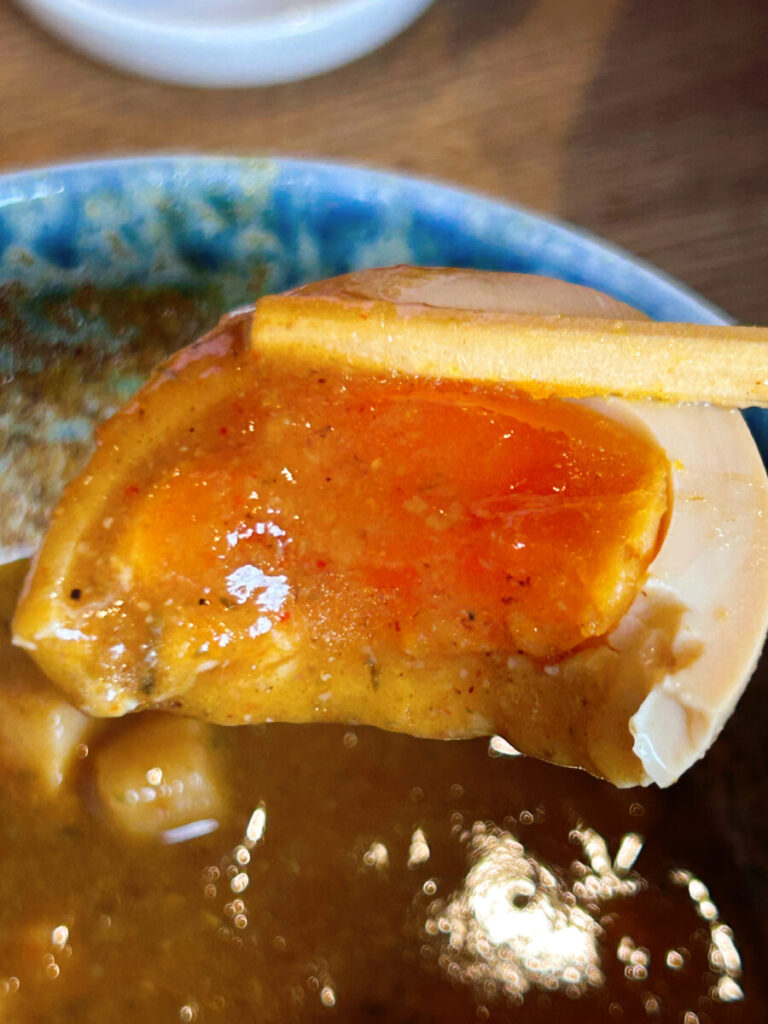つけ麺 弐瓶 カレーつけ麺 中盛 味玉