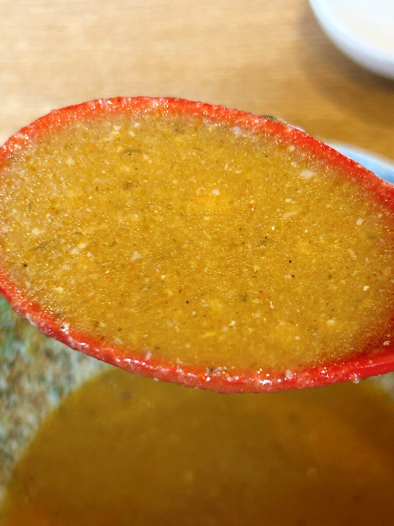 つけ麺 弐瓶 カレーつけ麺 中盛 割りスープ