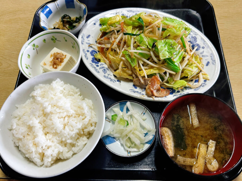 若喜食堂 野菜炒め定食
