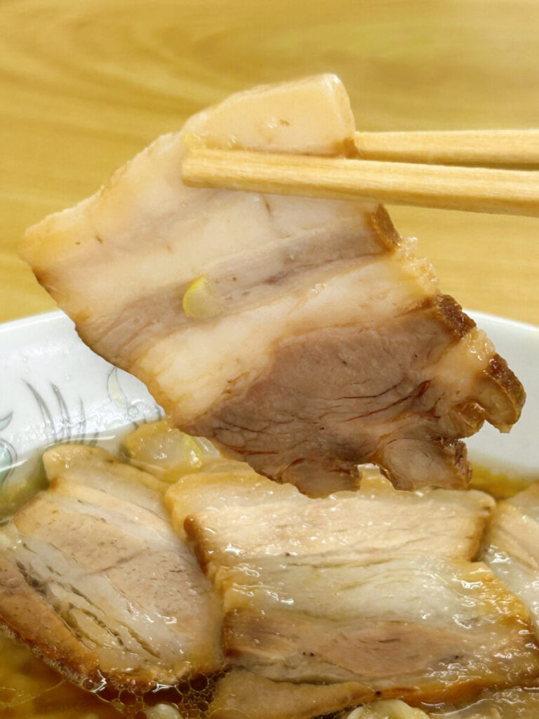 古川農園 肉そば 大盛 チャーシュー