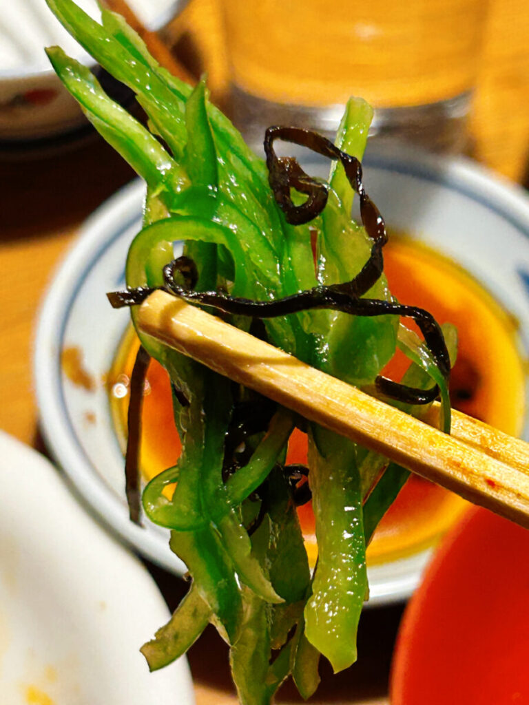 全会津地酒協同組合 連合会 もっきりセンター 会津支部 ピー塩 ピーマン塩昆布