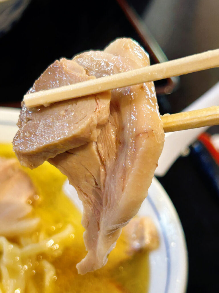 ひとつぶの麦 黄金の塩そば 手打ち麺 大盛 ラーメン
