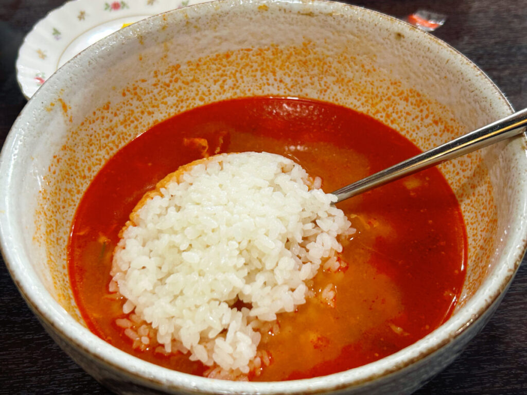 韓国料理南大門 ユッケジャンクッパ ご飯おかわり 無料 会津若松市 ランチ グルメ 