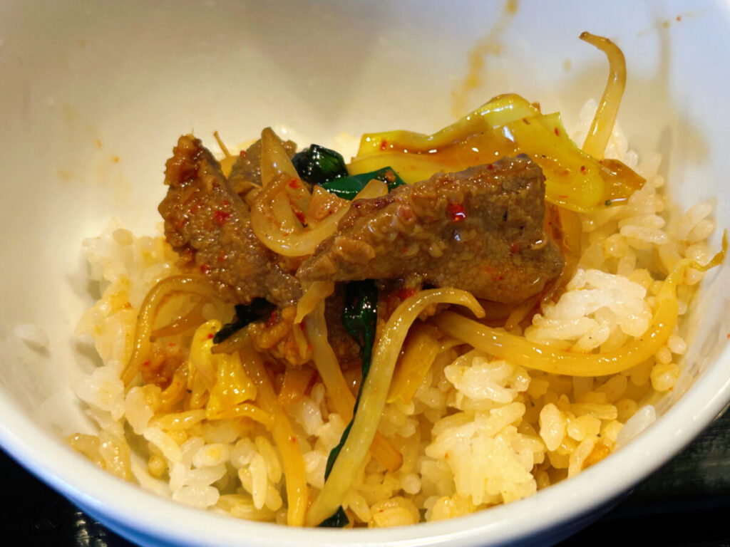 わいわい丸 レバニラ炒め定食