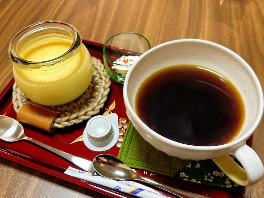 Inacafe_青木呉服店 五福ブレンド 五福プリン 呉服