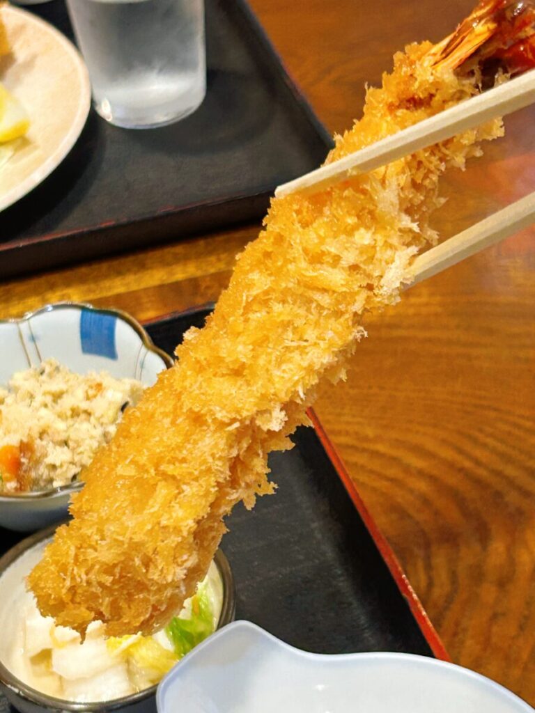いろり 下郷町 ジャンボエビフライ＆ヒレカツ定食