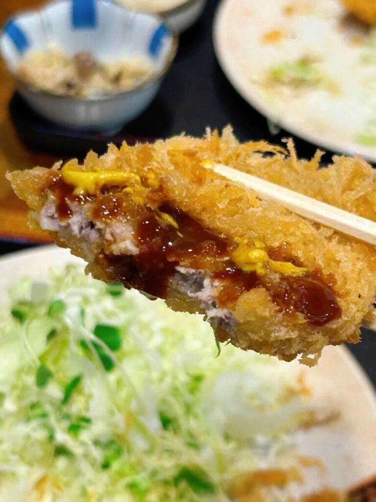 いろり 下郷町 ジャンボエビフライ＆ヒレカツ定食 