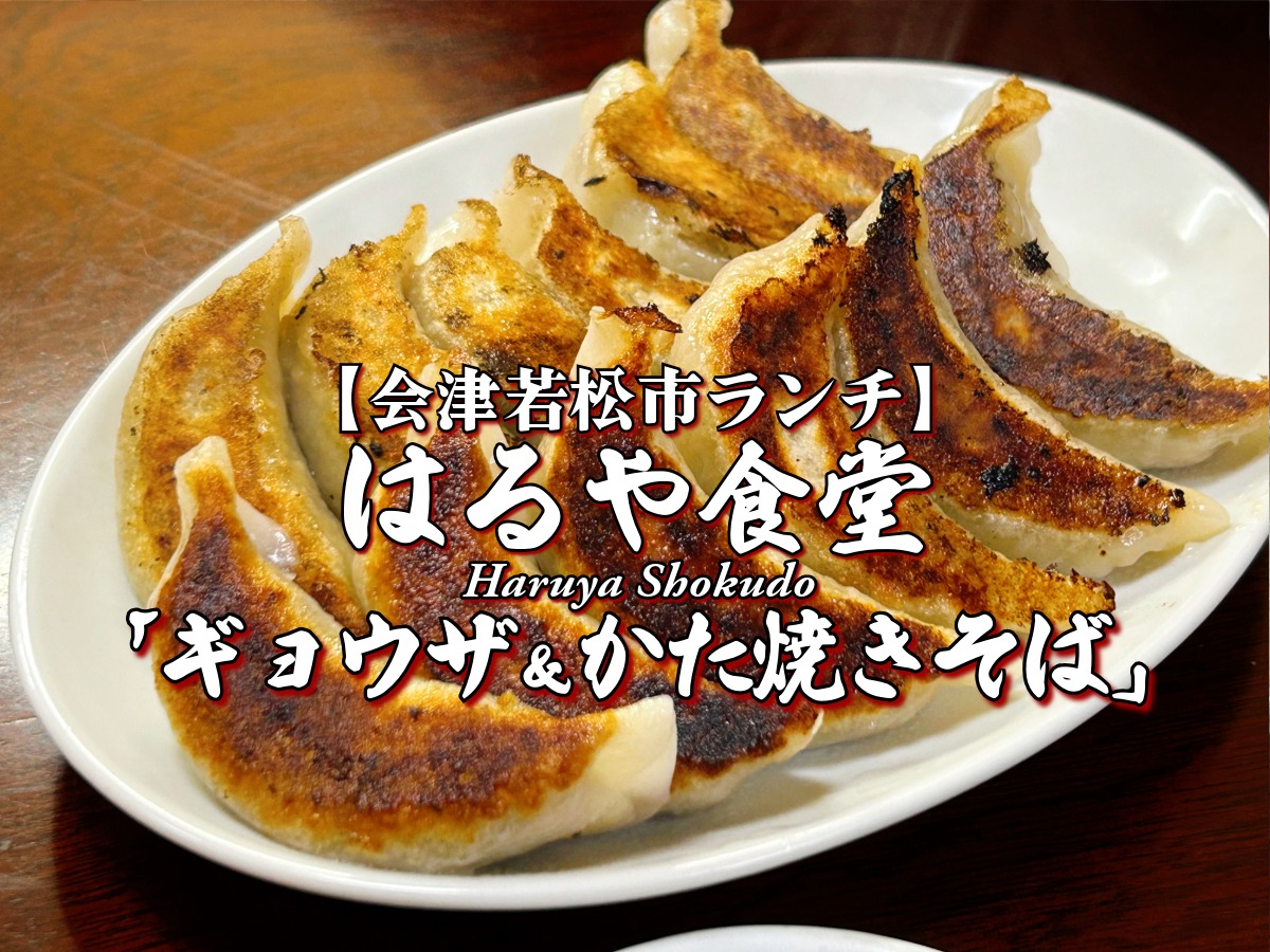 『はるや食堂』 ギョウザ&かた焼きそば編 【会津若松市ランチ】 グルメ