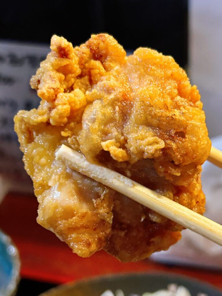 会津居酒屋かたもり から揚げ定食 ランチ