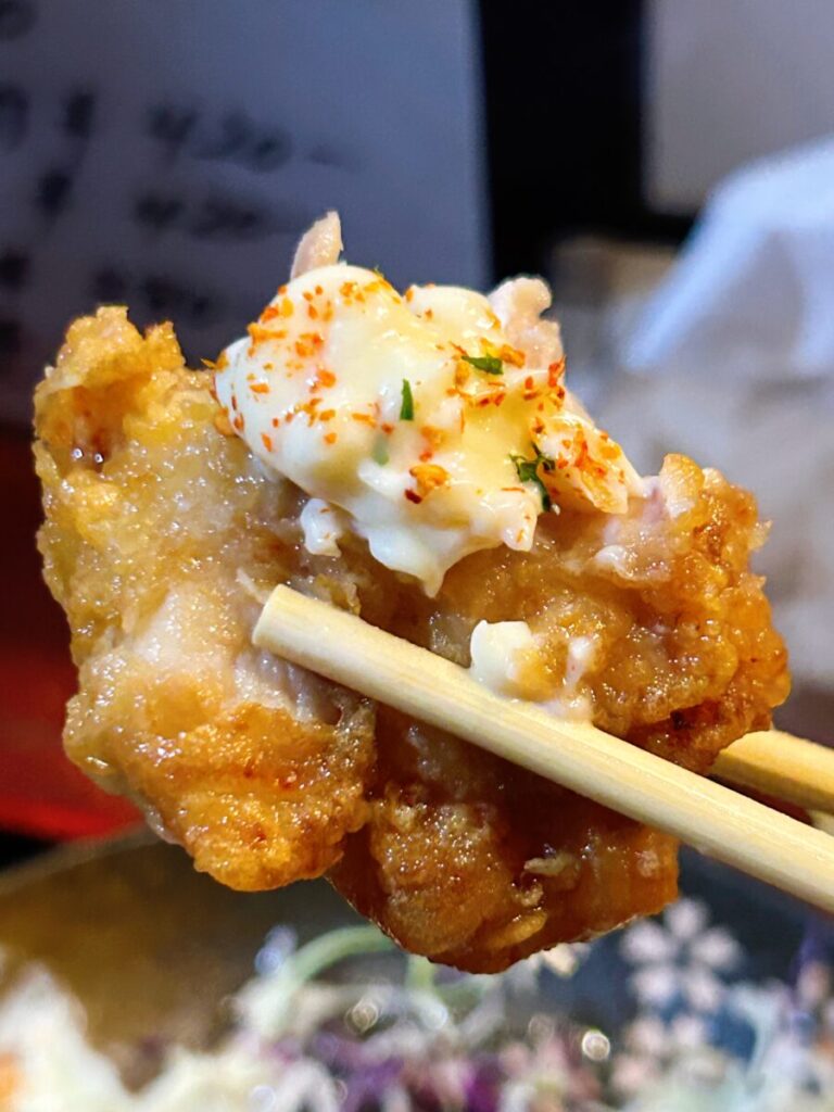会津居酒屋かたもり から揚げ定食 ランチ