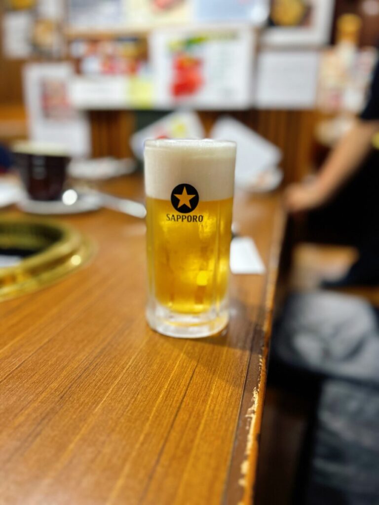 鍋と焼肉 だるま ビール